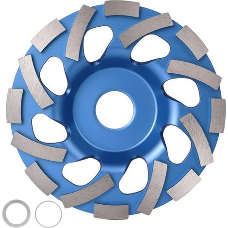 Professionelle 125-mm-Diamantschleifscheibe für Granit, Beton und Stein mit Reduzierringen (1/5)