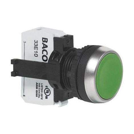 BACO BAL21AA03A L21AA03A Bouton-poussoir collerette plastique, chromé noir 1 pc(s) (1/4)