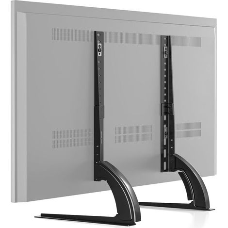 Support TV sur Table Hauteur Adjustable Compatible 20-65 Pouces VESA 800x500 mm Sécurisé et Moderne