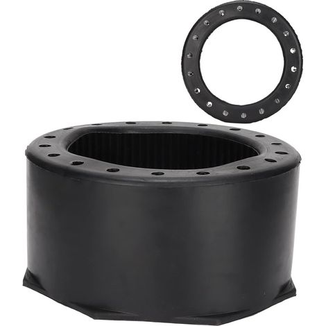 Base de bouteille de gaz dorsale ou latérale pour bouteille de 12 L en acier, base en aluminium, base en caoutchouc naturel. (1/5)