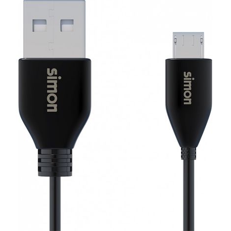 C ble USB 2.0 A - MICRO noir 1m SIMON (1/5)