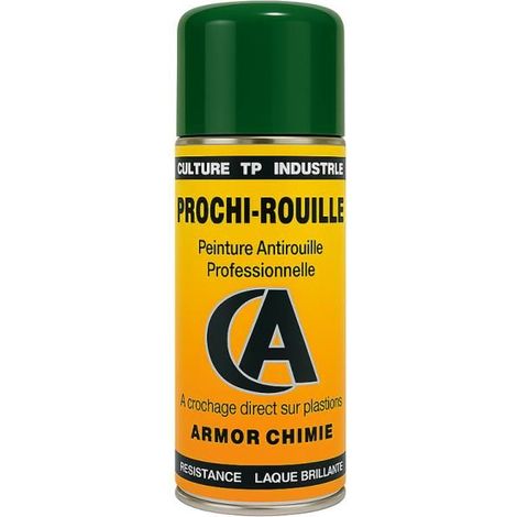 Bombe de peinture - Antirouille - Vert - RAL6005 - Prochi-rouille - Armor Chimie - 400ml