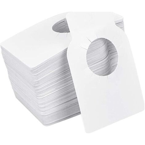 royaluxe-Etiquettes Bouteilles de Vin, 200 Pcs Etiquettes à Accrocher Etiquette de Cave a Vin Etiquette Goulot Bouteille Ordinaire,pour Casiers à Vin et Rangement de Cave(Blanc)