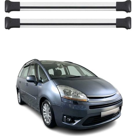 OMAC Aluminium Dachträger Querträger für Citroen C4 Picasso 2006-2013 – Max. 75 kg – 2 Stangen Silber (1/5)