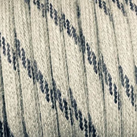 Fil Électrique Lin Insert Noir 2x0,75mm² - Câble Électrique Textile de Qualité