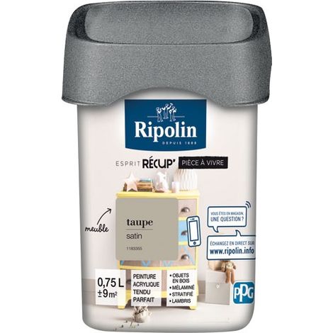 Rip Recup Wohnraum Satin 0,75l Taupe - Ripolin