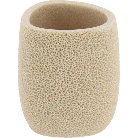 Becher aus polyresin mit meeresschwamm-effekt - natürlich - Tendance