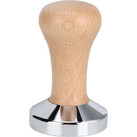 Manche en bois presse à café inoxydable, tasseur à espresso, presse-poudre à café, accessoire de barista (1/5)