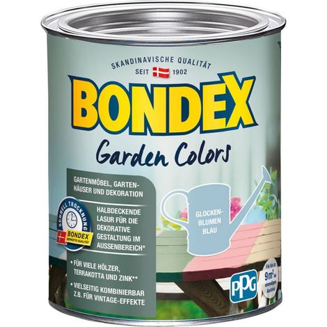 Bondex Garden Colors 750ml glockenblumen blau Holzlasur Schutzlasur Vintagefarbe (1/4)