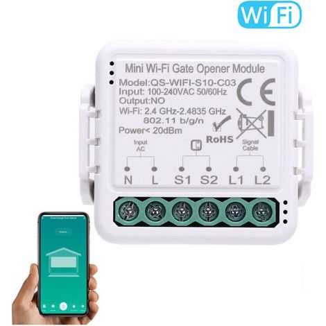 Bardusch-\u200cModule d'Ouverture de Porte de Garage WiFi Intelligent\u200c - APP Tuya, Contrôle Vocal (Google Home), Minuterie, Partage d'Appareil (1/4)