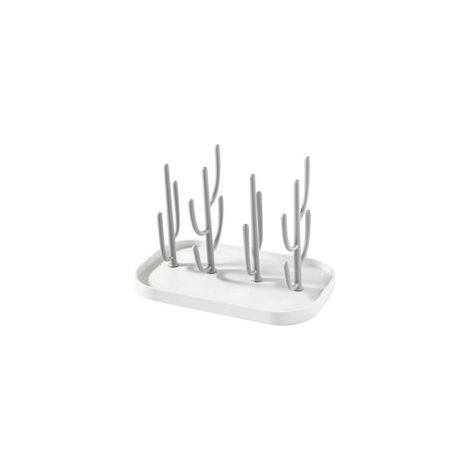 BRAVIX Scolabiberon, supporto per asciugatura biberon, scolabiberon a forma di albero (grigio)