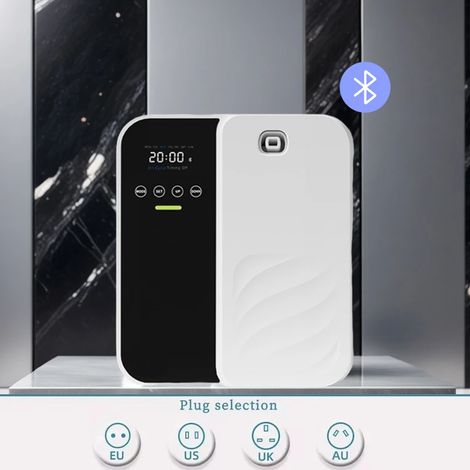Diffuseur de parfum électrique sans eau (Bluetooth blanc), capacité de 500 ml (1/5)