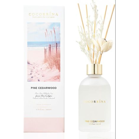 Diffuseur Parfum Maison Pin Bois de Cèdre de Roseau avec bâtonnets Bureau Chambre Salle de Bain Etagère Décoration (1/5)