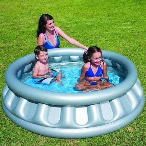 Piscine Gonflable En Forme De Vaisseau Spatial Extérieur Hors Sol 147x41cm (1/2)
