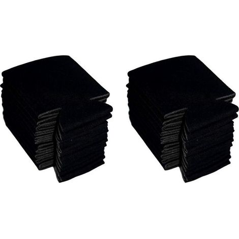 Lot de 20 manchons isolants en néoprène pour canettes de bière, gobelets et bouteilles, noirs. (1/5)