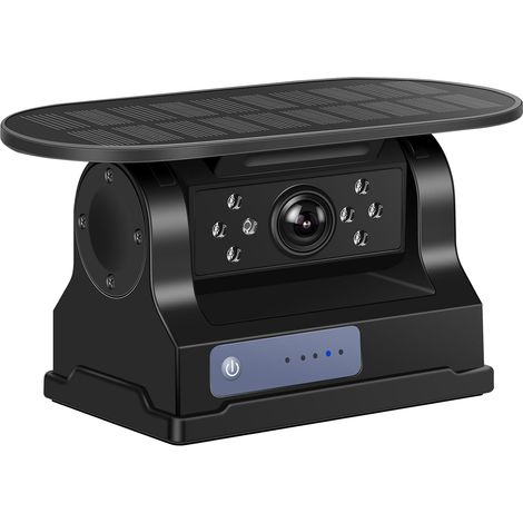 Solaire Caméra de Recul sans Fil, Caméra de Recul sans Fil avec 10000 mAh Batterie Rechargeable, Soutien Étanchéité IP68 Vision Nocturne Super Grand Angle Renversement de l'aide (1/5)