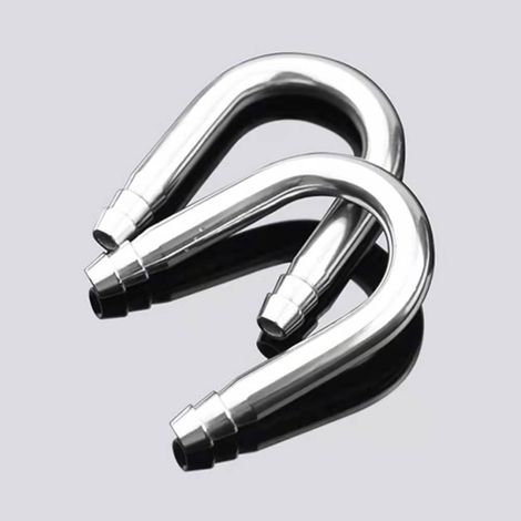 2 coudes en U pour aquarium, tuyau en acier inoxydable, pompe à oxygène CO2 (1/5)