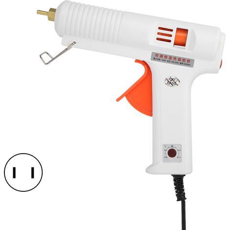 Pistolet à colle chaude réglable température constante réparations à domicile bricolage artisanat 150W blanc HL F (1/5)