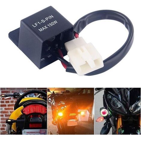 Relais Clignotant LED 12 V à 2 Broches pour Voiture et Moto – Compatible avec Ampoules LED – Facile à Installer (1/3)