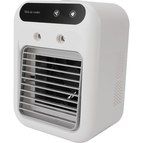 Climatiseur portable USB refroidisseur d'air ventilateur de bureau rafraîchissant humidificateur à brume maison chambre camping voiture (1/5)