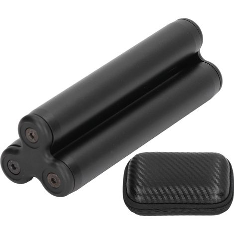 Rouleau de massage en alliage d'aluminium pour doigts - Anti-stress et anxiété - Jouet décompressant portable noir (1/5)