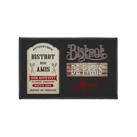 Tapis rectangulaire - L 80 x 50 cm - Bistrot Des Amis - Livraison gratuite (1/3)