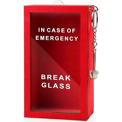 Boîte d'urgence humoristique - Créez votre propre bocal à idées avec marteau, à casser en cas d'urgence - Décoration de bureau (1/5)