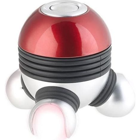 Masseur vibrant à 3 têtes avec lumière LED - Rouge-Online Store (1/4)