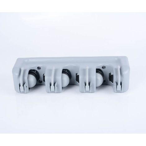 Mopphalter, Moppclip, Wandhalterung, Aufbewahrungsgestell, Haken, graue Ausführung 3