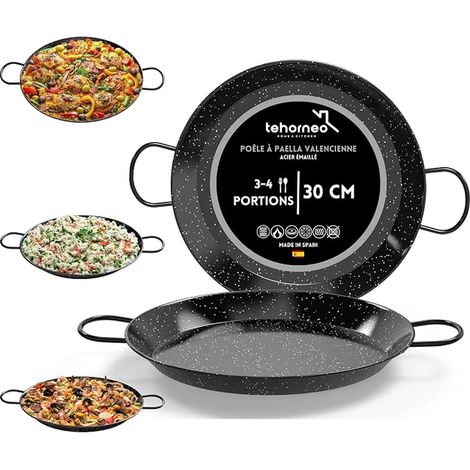 Paella Frying Pan, 30 cm, Induction Dishes, Suitable for Induction, Vitroceramic, Gas (1/5)