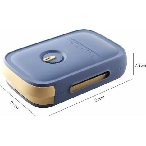 Eierbox, Eierschublade für den Kühlschrank, Eierkorb aus Kunststoff für die Küche, stapelbarer Eierspender, blauer Eierhalter für den Kühlschrank (1/5)