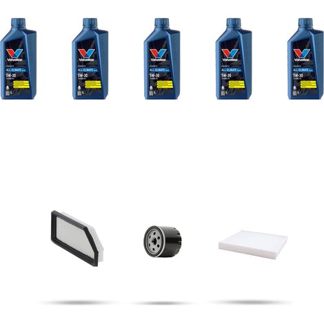 Kit tagliando 3 FILTRI e 5L OLIO compatibile con Renault Clio V 1.6 E-Tech 145 105Kw dal 2022 (1/5)