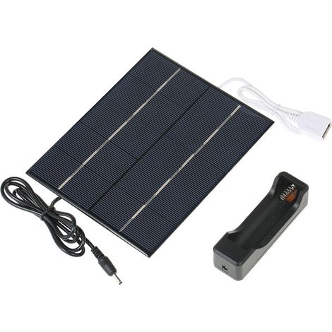Panneau solaire en silicium polycristallin 3,5 W 5 V, cellule solaire pour chargeur de batterie au lithium avec port USB (1/3)