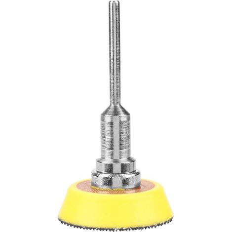 Ortviai Disque de ponçage pneumatique auto-adhésif 3 cm, diamètre 1,2 pouce, tige cylindrique 3 mm, polyuréthane (1/5)