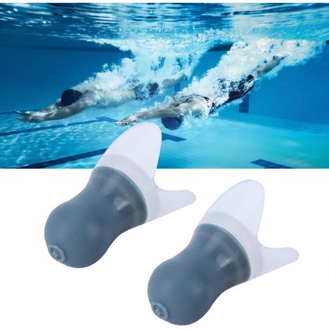 Bouchon d’oreille silicone imperméable avec boîte aluminium - Plurusage : natation, avion, spa, sommeil (1/5)