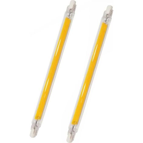Confezione da 2 lampadine LED R7S, 189 mm, 1200 lumen, R7S 20W COB LED equivalente a R7S J118 alogena 100W 120W, angolo del fascio a 360 gradi, non dimmerabile, LED R7S sottile da 189 mm per plafonier
