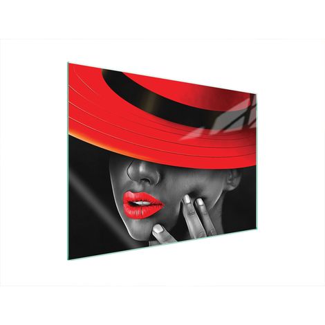 GLASSCHUTZPLATTE FÜR HERD 70x52 FRAUEN (1/5)