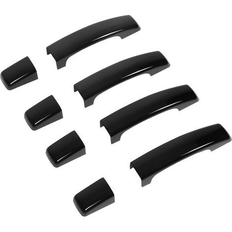 Kit de cubiertas para manijas de puertas exteriores de coche, color negro brillante, repuesto para Land Rover Discovery 4. (1/5)