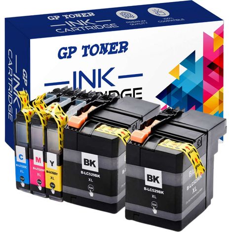 5x Tinten für Brother GP-B529 cmykk (1/5)