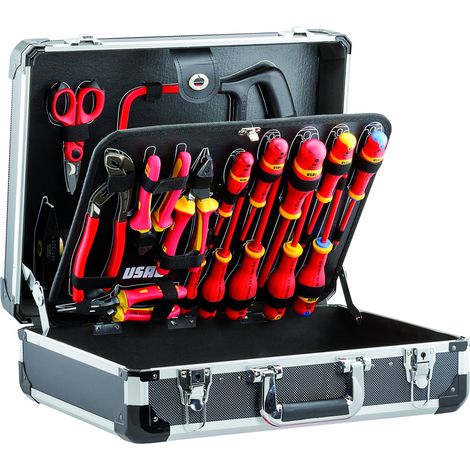 Usag 002 Me 20 U00020002 Valigia Con Assortimento Per Elettrotecnica (20 Pezzi), Multicolore, ‎50 x 44 x 21 cm 7.05 Kg (1/3)