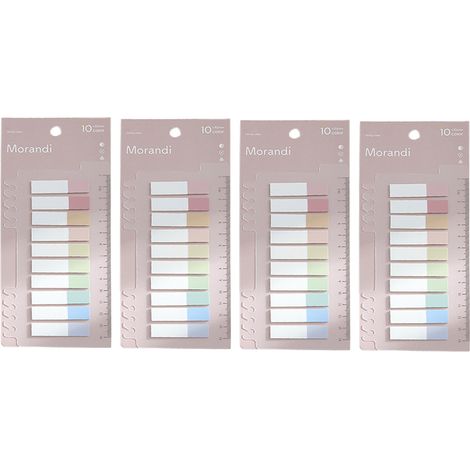 Signets Adhésifs Transparent - Marqueurs de Page Réutilisables - Pour Classement Documents Études Bureau - 4 Paquets de 200 Pièces (1/5)