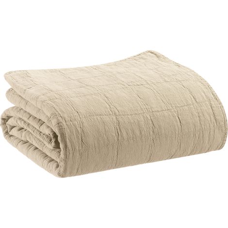 VIVARAISE - Jeté de lit Vivaraise TITOU - Coton recyclé 260x260 cm
