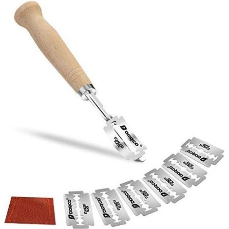 Couteau à Pain avec 6 Lames et Housse de Protection