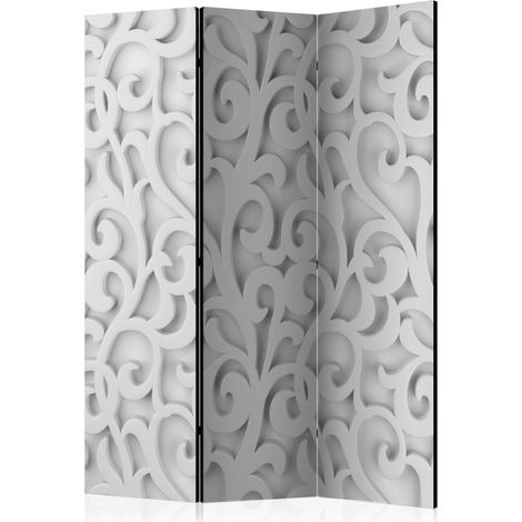 Paravento - White ornament [Room Dividers] - 135x172 (1/4)
