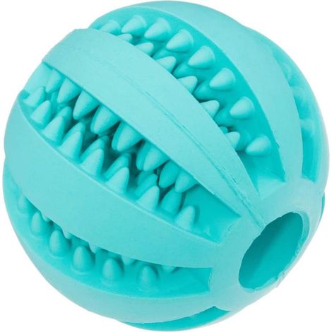Jouet pour chien Denta Fun Menthe Baseball en caoutchouc naturel Ø7 cm – Masse les gencives, taille moyenne (1/3)