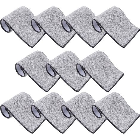 CCYKXALingettes de Rechange pour Balai à Serpillère en Microfibre, Lot de 10 Pièces, Séchage Rapide Traces, pour Nettoyage
