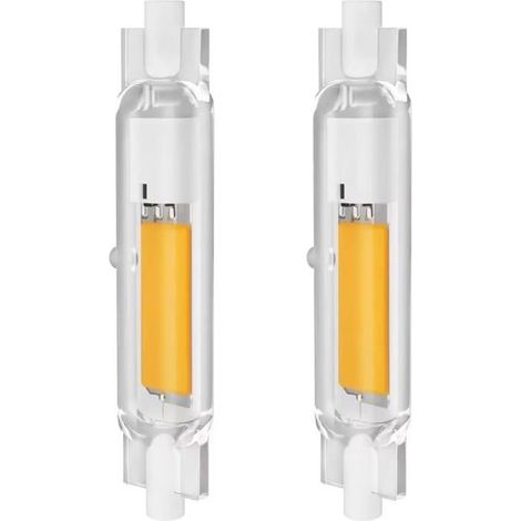 Ampoules LED R7S 78 mm, dimmables, 10 W, 1500 lm, blanc naturel 4000 K, lot de 2. (1/5)