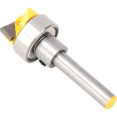 pièce Gabarit de fraise droite à queue de 1/4 po, accessoire pour outils de travail du bois (1/5)