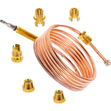 Kit de réparation pour cuisinière à gaz avec thermocouple compatible, 1 jeu de remplacement universel en cuivre (1/5)