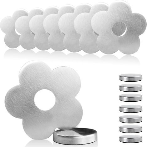 Stück magnetische Tischdeckenbeschwerer, robuste Tischdeckenbeschwerer aus Edelstahl, Tischdeckenclips für den Außenbereich zum Campen, für Hochzeiten, Gärten, Picknicks (Blumenmuster) (1/5)